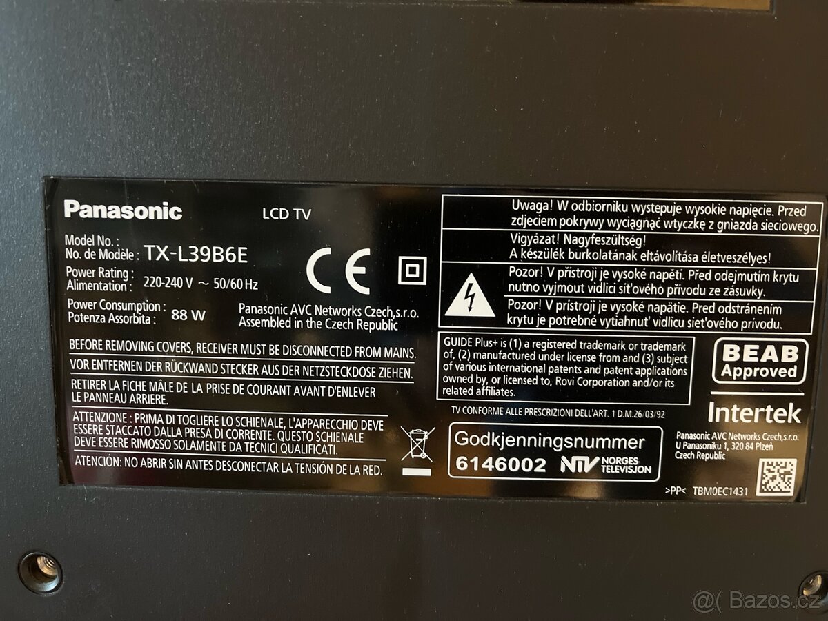 Televize Panasonic TX-L39B6E - 2
