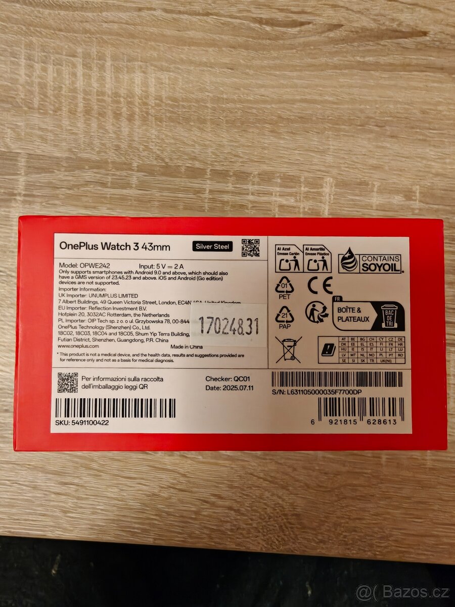 One plus watch 3 43mm silver steel - 2