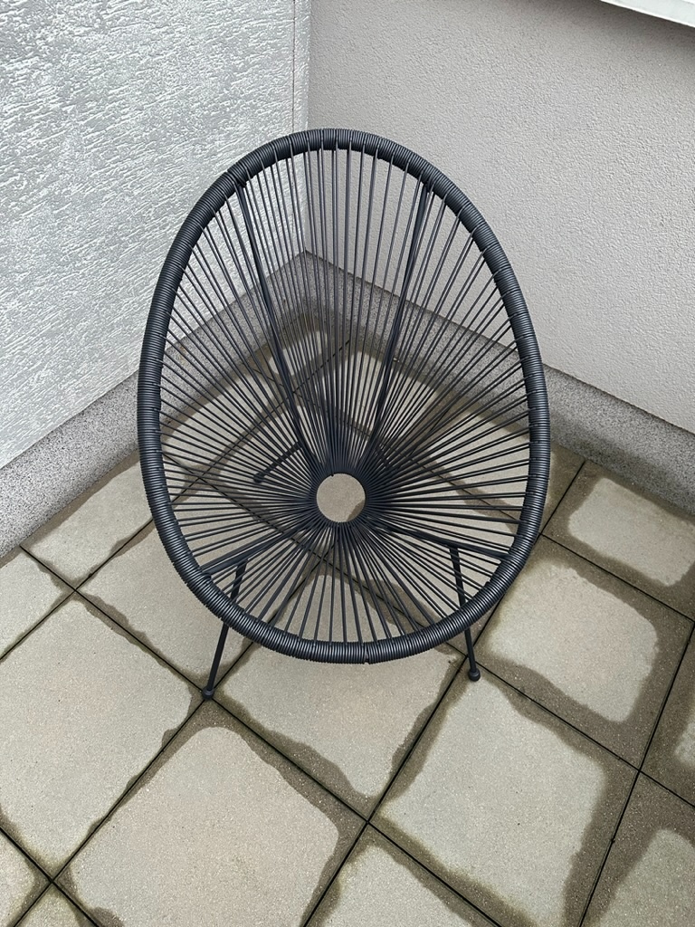 Zahradní křeslo UBBERUP černá - 2