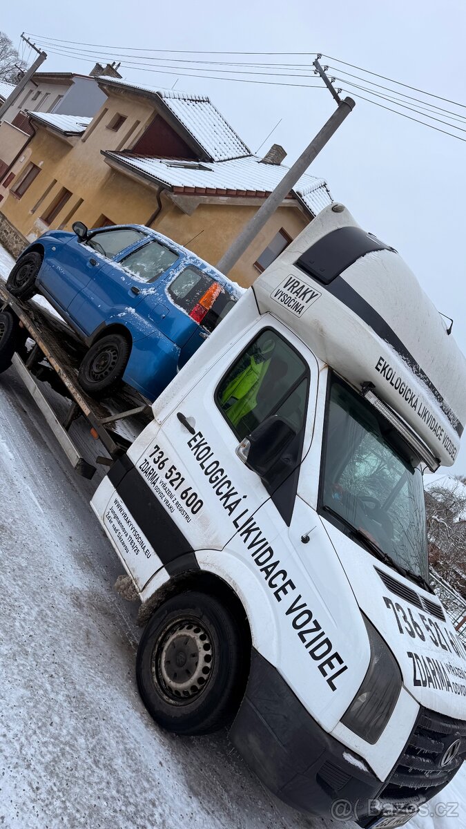 Odtahovka Crafter 2.5tdi 120kw - 2