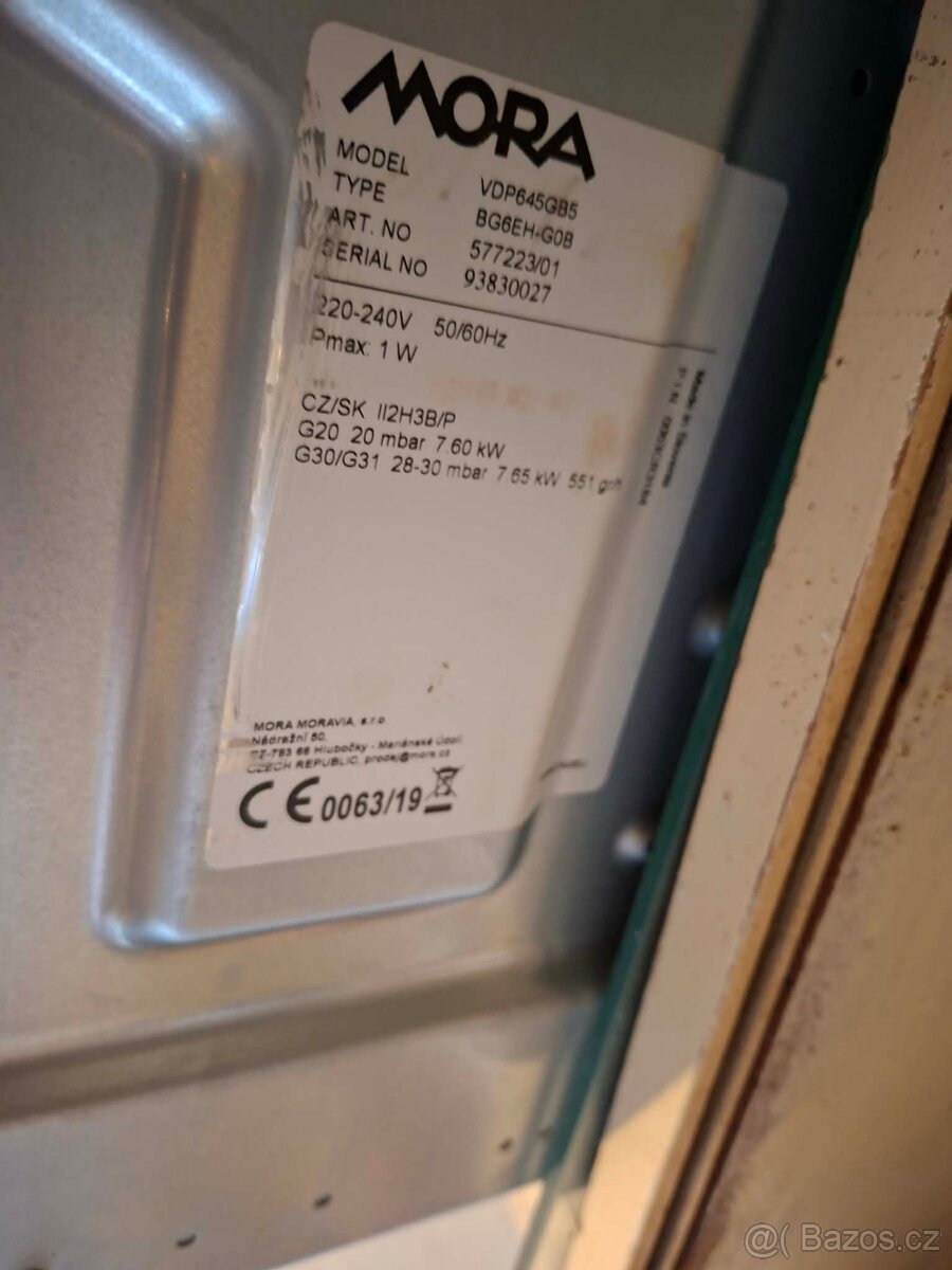 Plynová varná deska Mora - 2