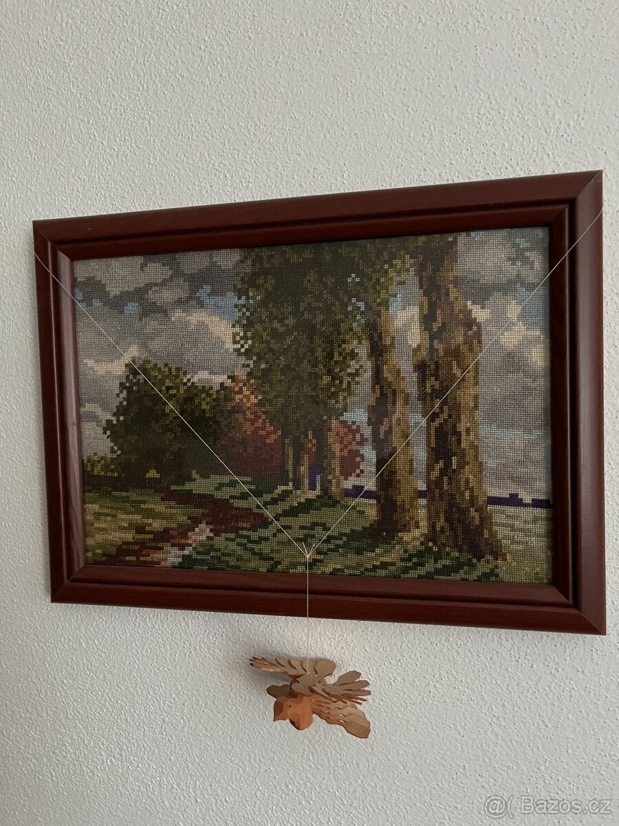 Obrazky drobná výšivka krajina - 2