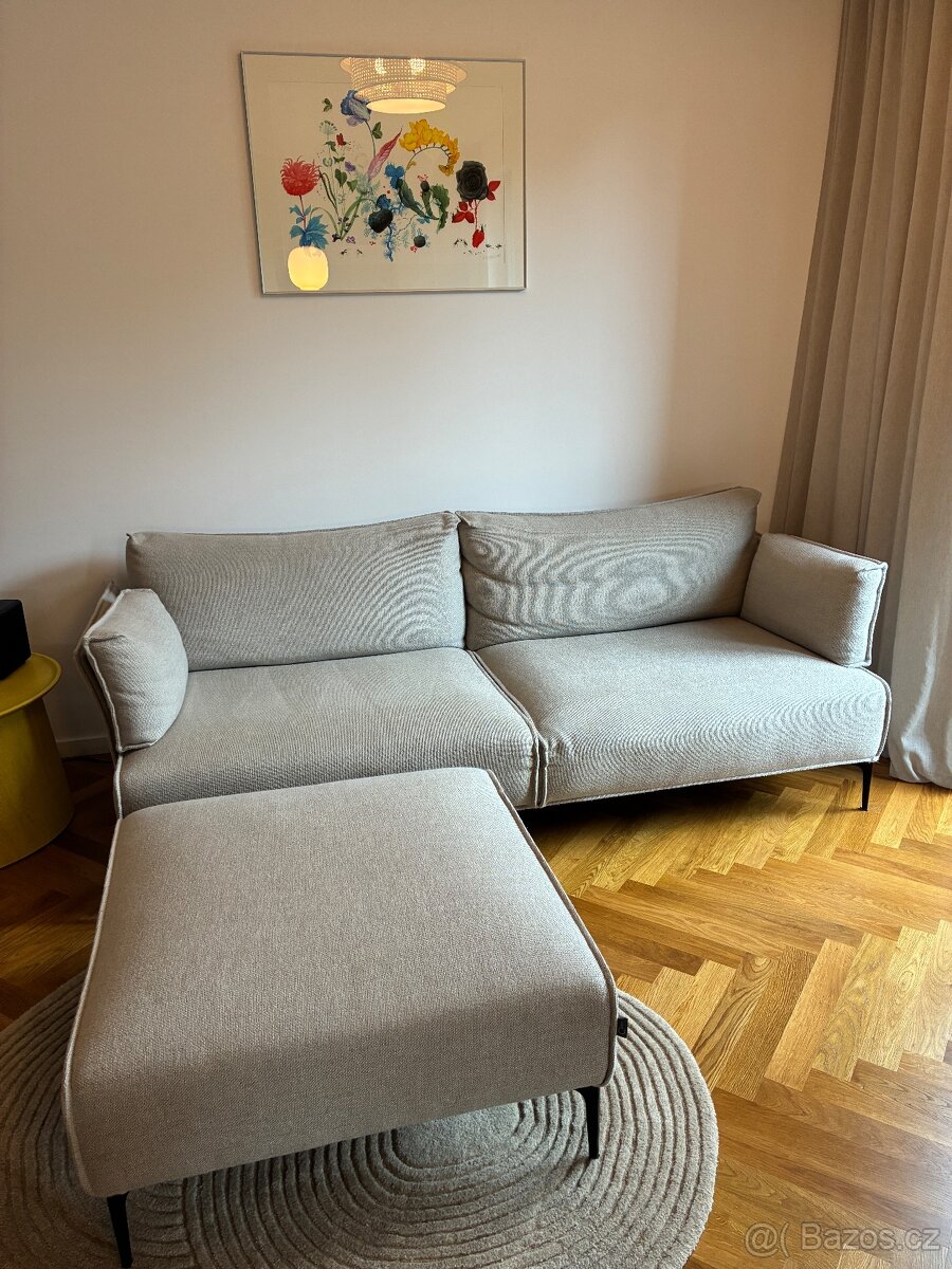 Sedačka / pohovka / gauč s podnožkou Catra home - 2