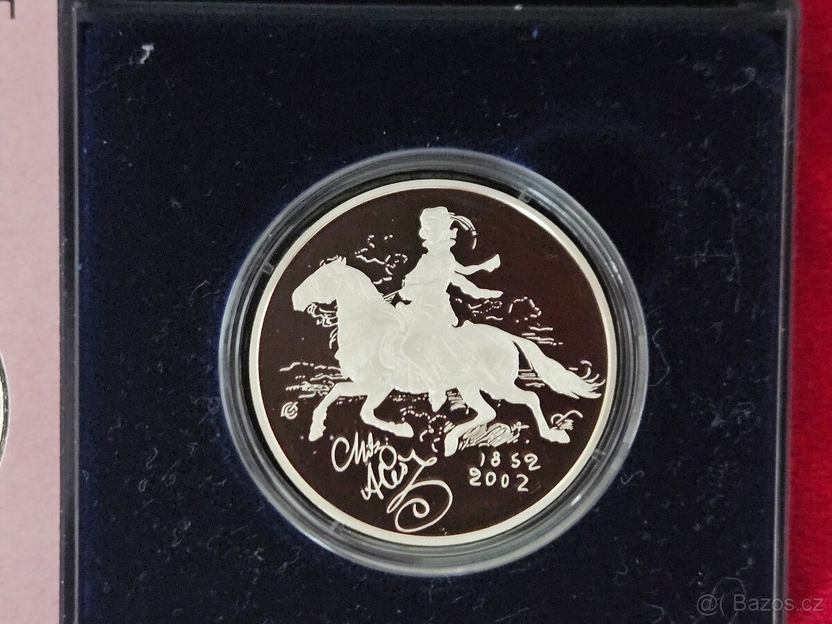 Stříbrná mince 200 Kč 2002 - Mikoláš Aleš, PROOF - 2