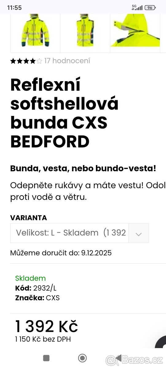 Pracovní reflexní zimní bunda - 2