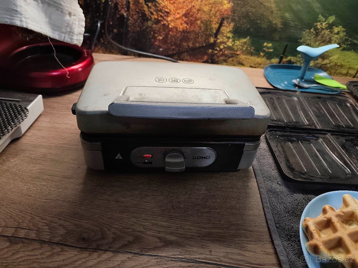 Vaflovač DOMO 3v1 sendvičovač topinkovač - 2