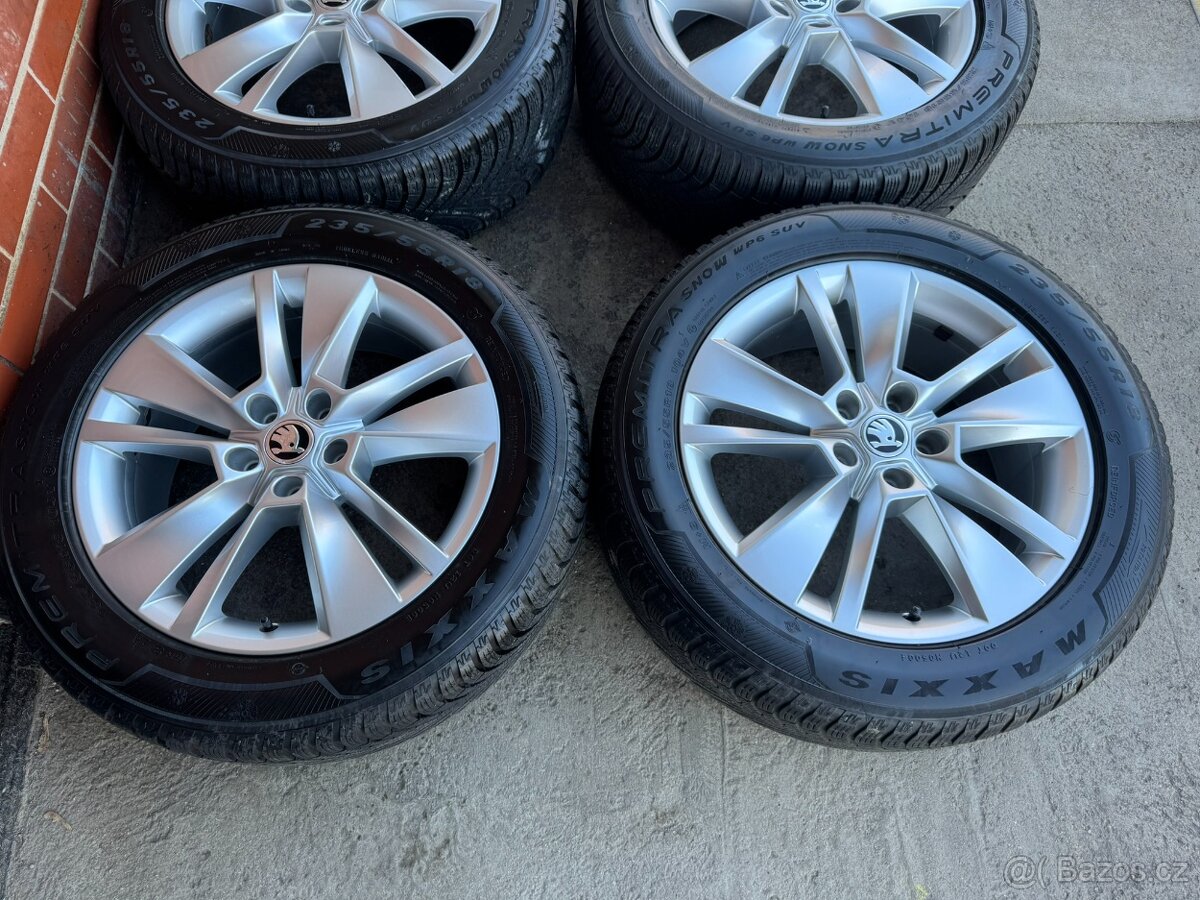 Alu 18" 5x112 škoda TRITON KodiaQ zimní 80% TOP - 2