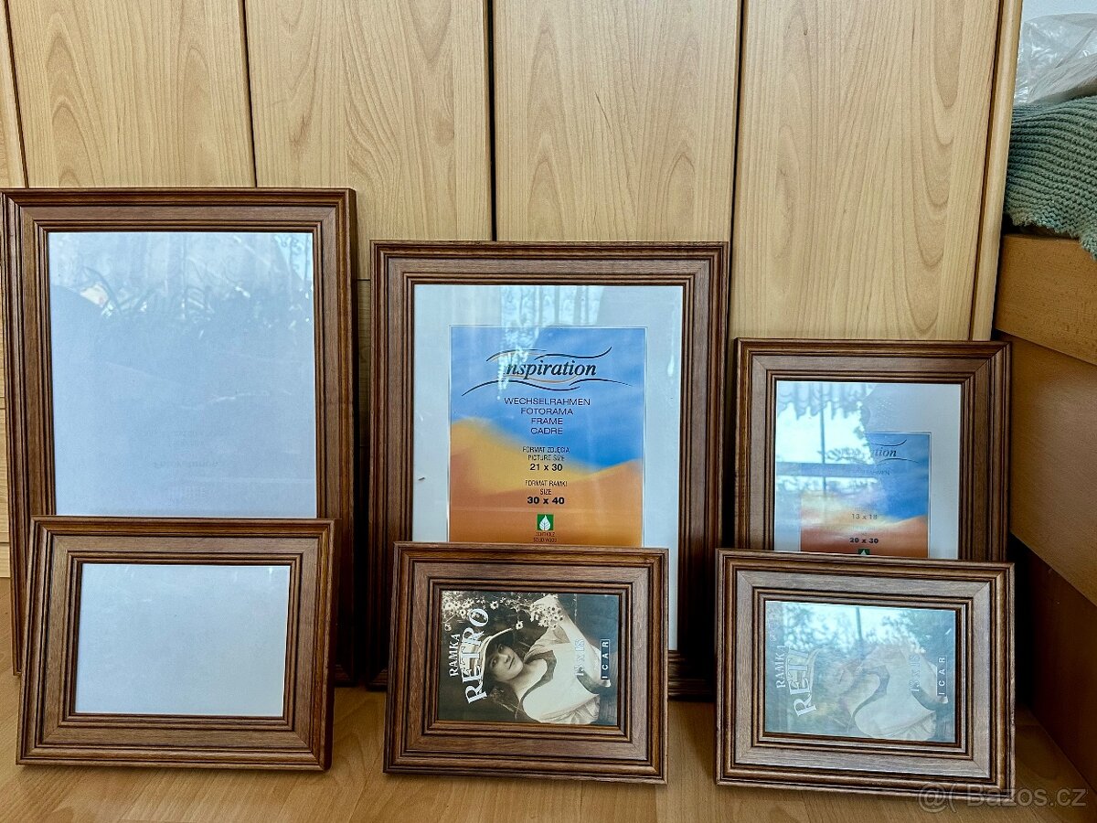 Dřevěné rámečky masiv 6 ks - 2