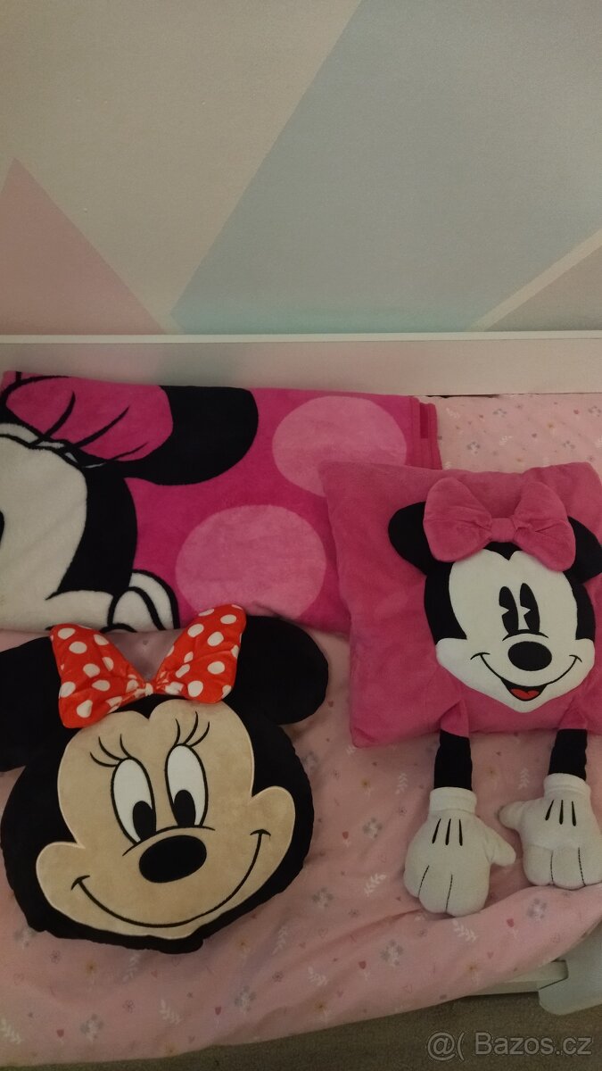 Minnie Mouse souparava, polšťář a deka - 2