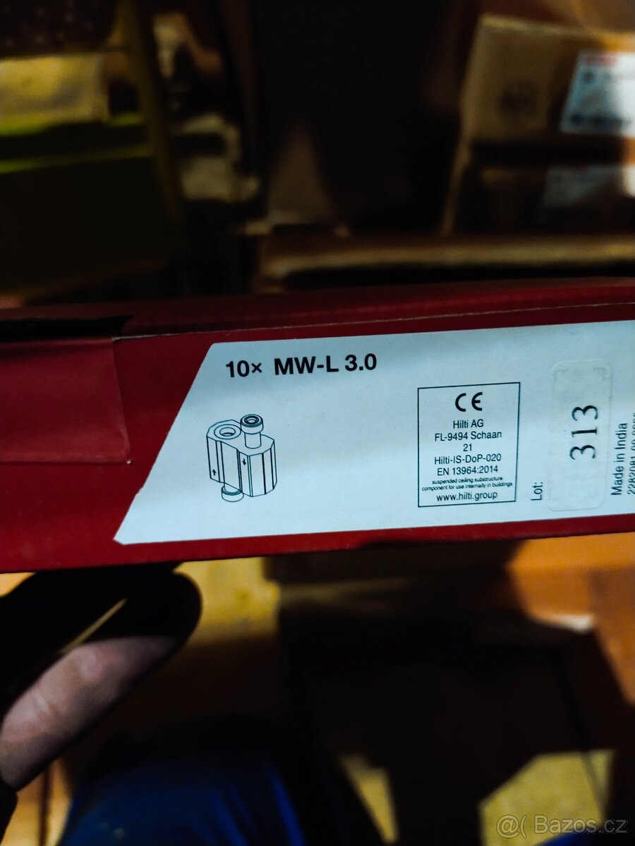 Hilti spojovací prvky. - 2