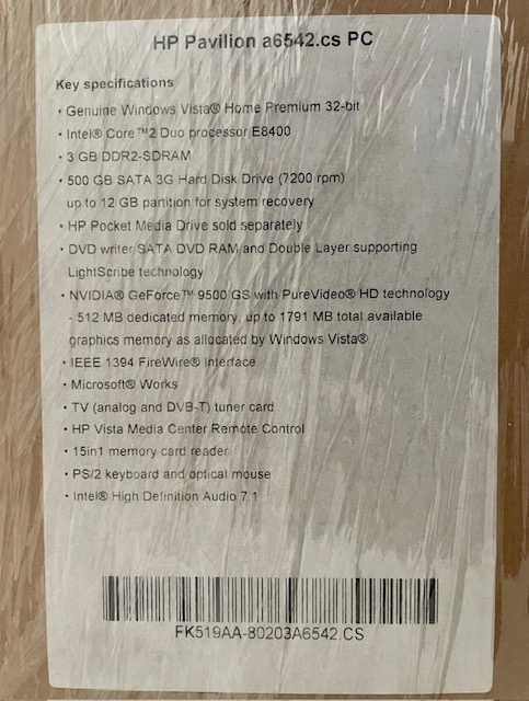 HP Pavilion a6542.cs - 2