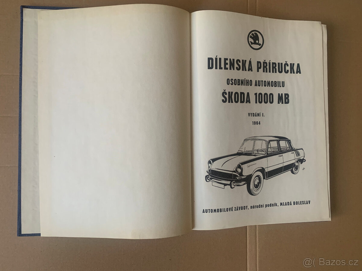 Dílenská příručka Škoda 1000 MB - 2