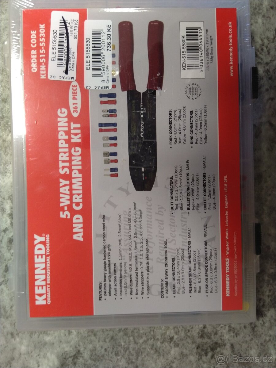 Sada klempírovací 361 dílů - 2