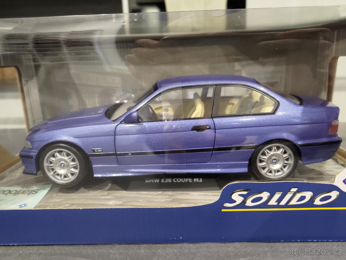 1:18 BMW E36 Coupe M3 1994 Estoril Blue - SOLIDO - 2