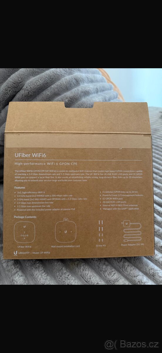 Prodám optický router UFiber WiFi 6 - 2