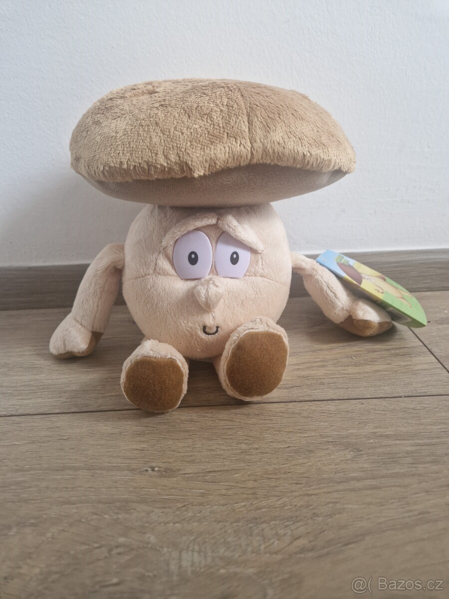 Nový plyšák houba s visačkou - 2