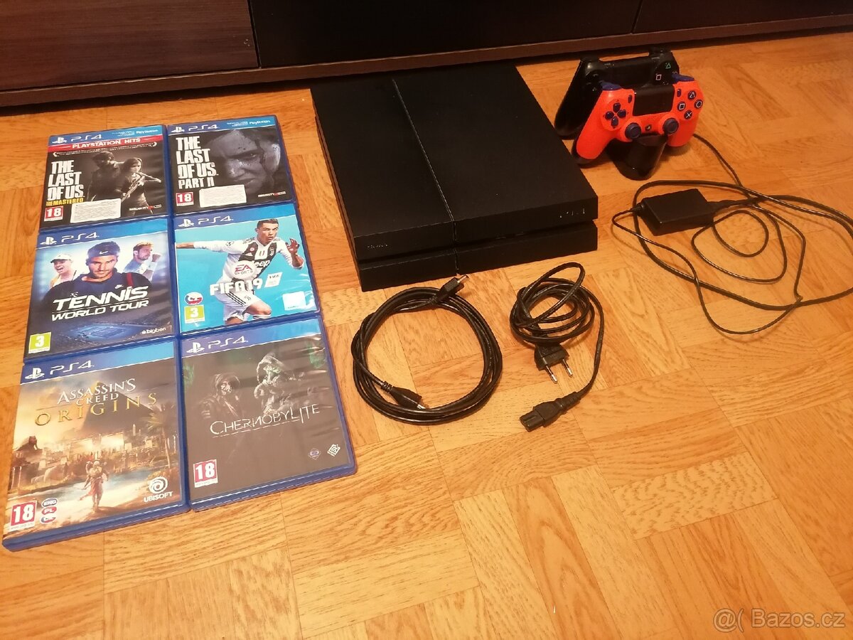 PS4 1TB + 2 ovladače + 6 her – TOP STAV - 2