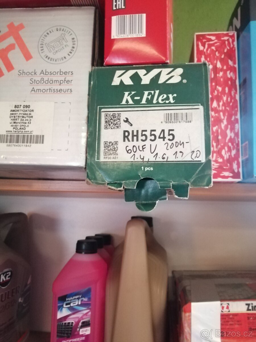 Přední tlumiče škoda Fabia, zadní pruziny Golf V - 2