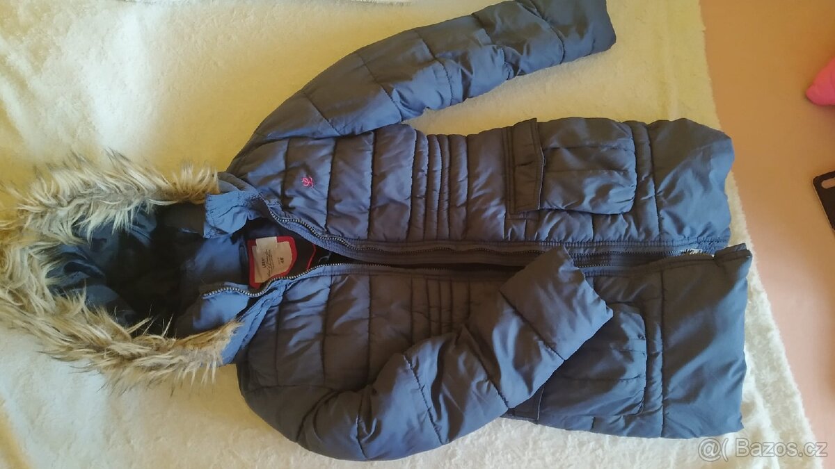 Dívčí prošívaná bunda HM, vel. 134 - 2