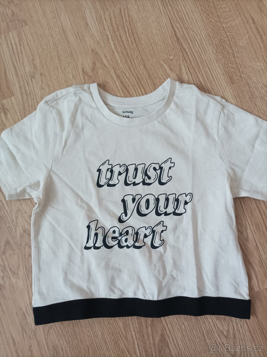 Dívčí tričko crop top SINSAY vel.158 - 2