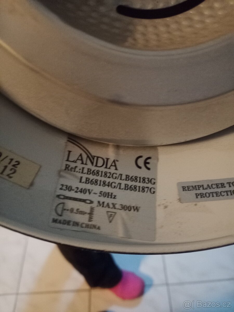 Stojanová lampa černá s reostatem levně - 2