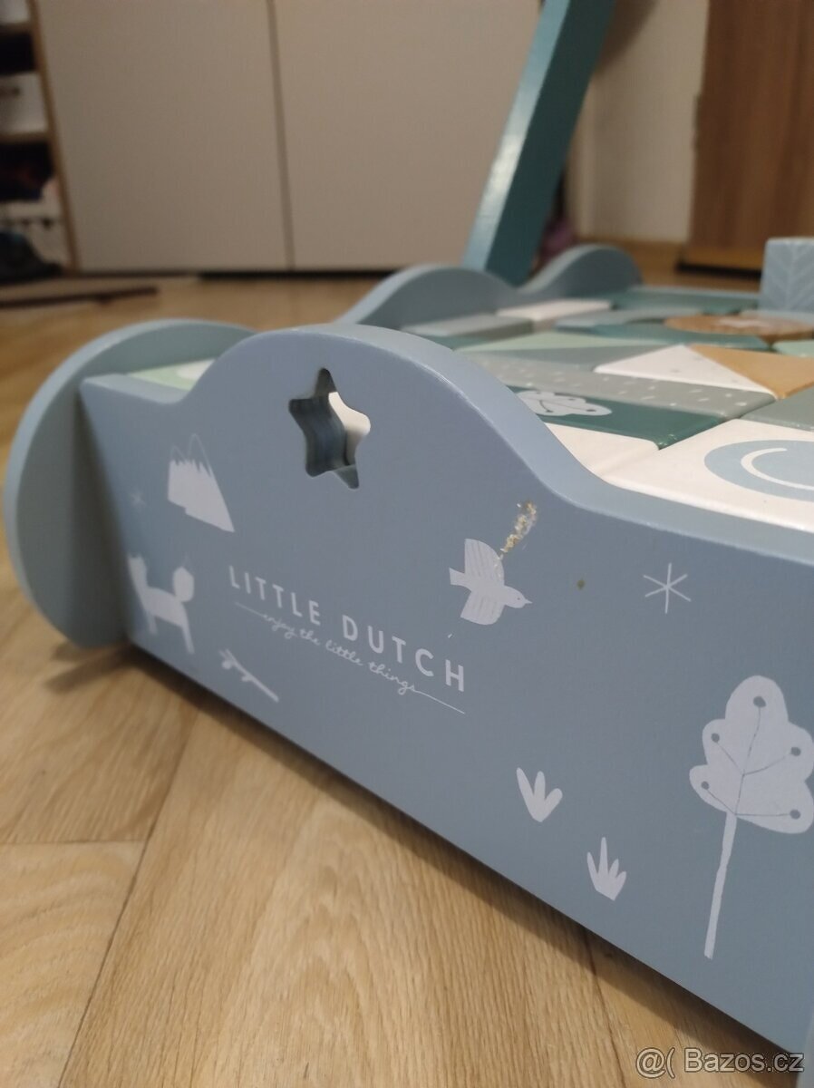 Vozík s kostkami Little Dutch - 2