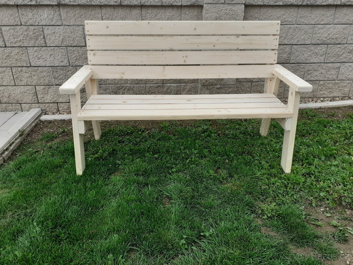 Lavice a stůl z masivu - 2