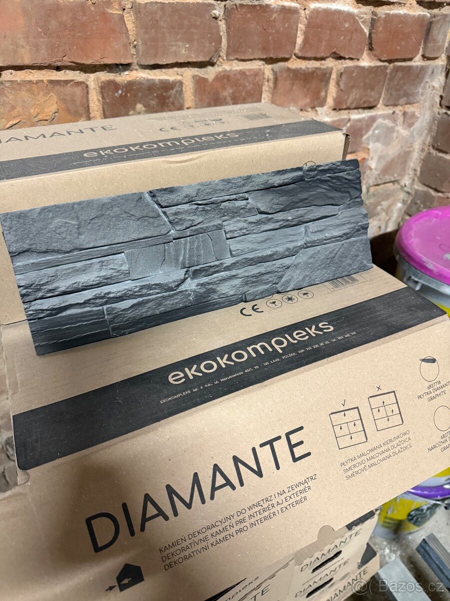 Fasádní obklad diamant graphite 6,7m2 - 2