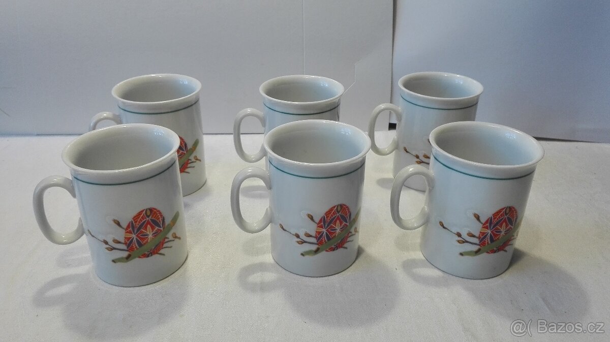 Hrnečky z doby socialismu - Epiag - 6 ks - 2