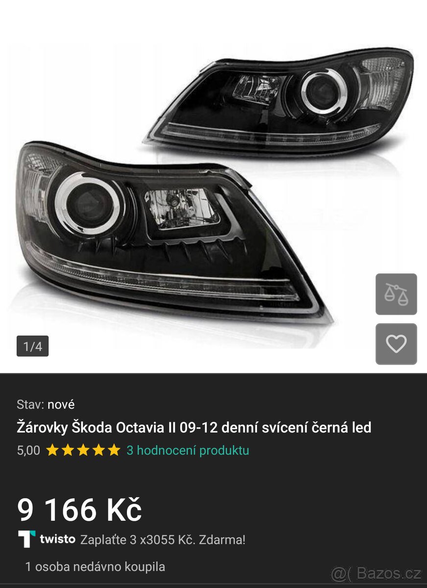 Škoda Octavia 2 facelift světlomety - 2