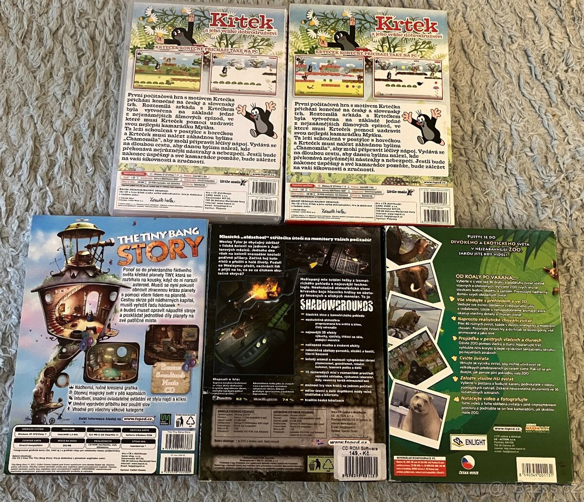 Hrané PC hry z kolekce TopCD, cena za vše - 2