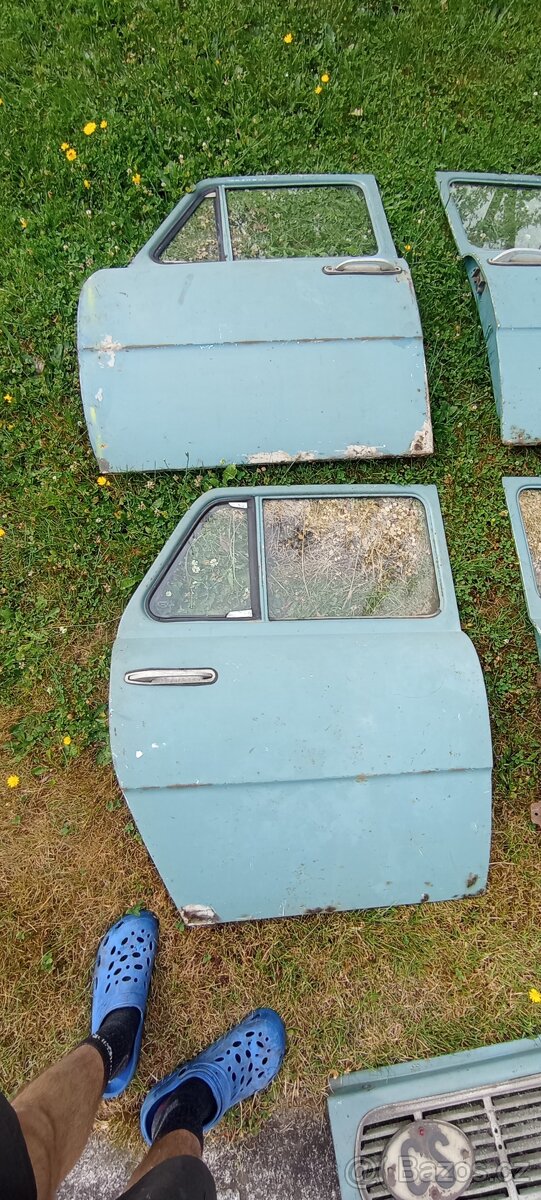 Dveře Škoda 1000mb, zadní čelo a mřížky - 2