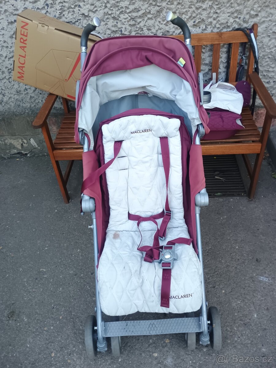 Golfový kočárek Maclaren XLR + miminkovník/korbička 0+ - 2