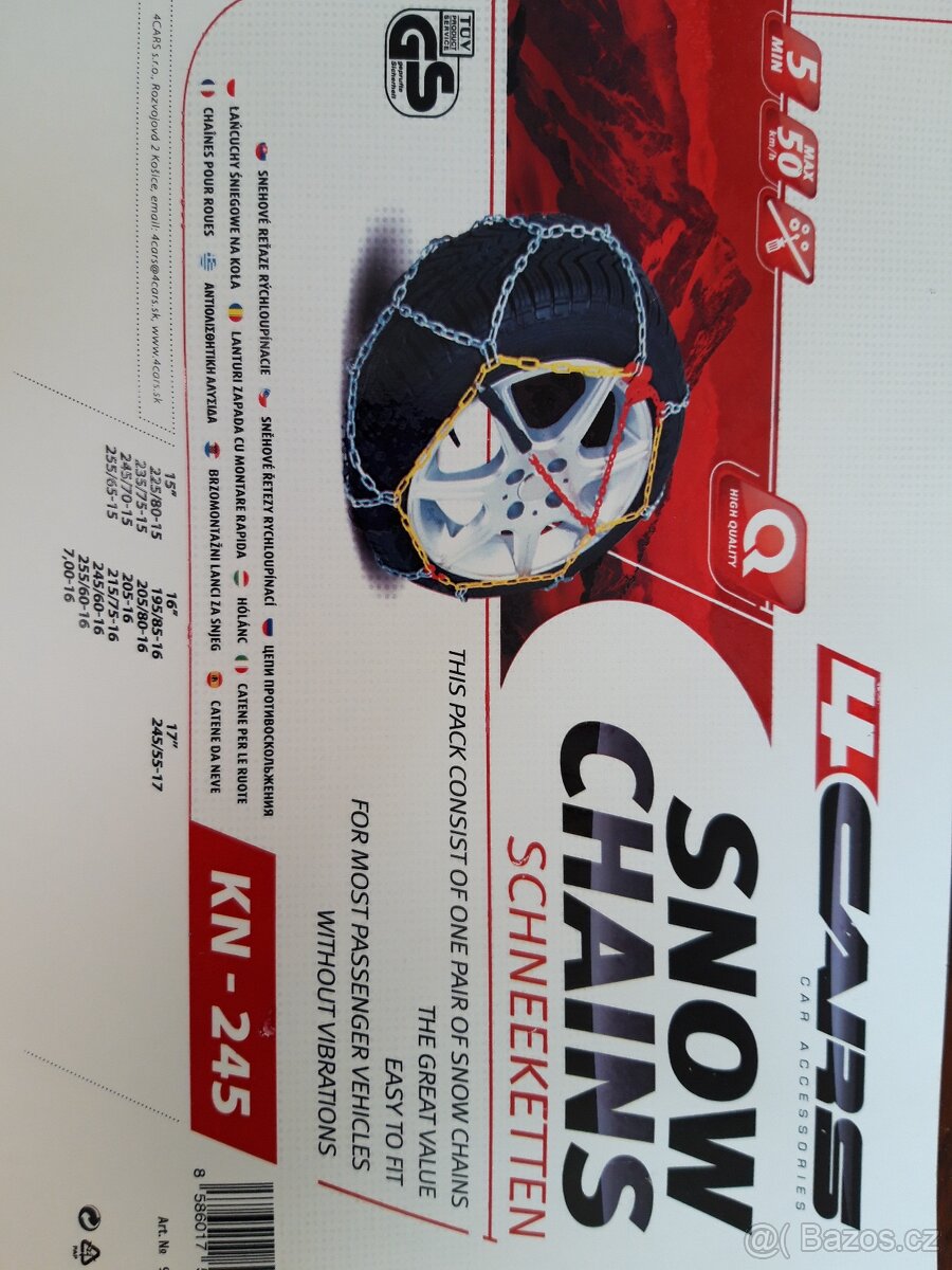 Sněhové řetězy nepoužité - 2