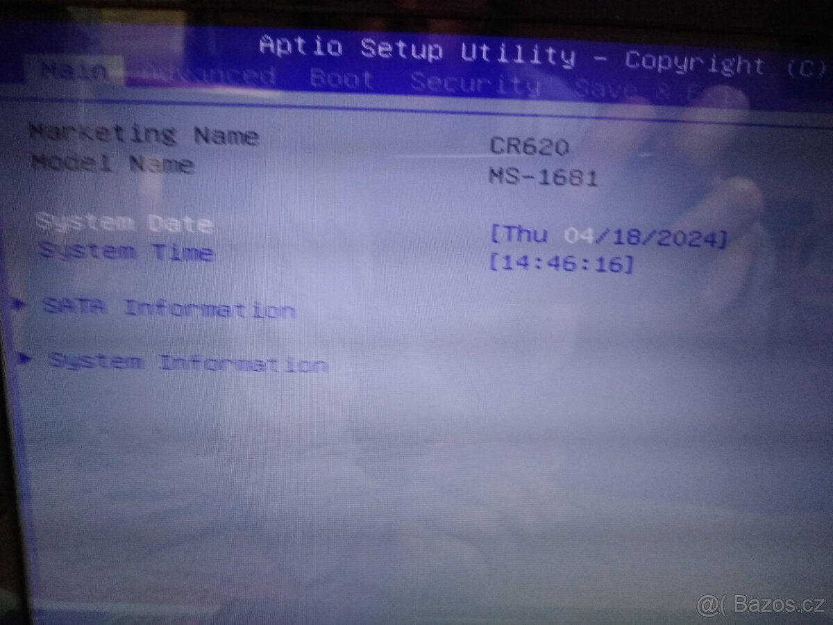 Notebook MSI CR 620 díly - 2