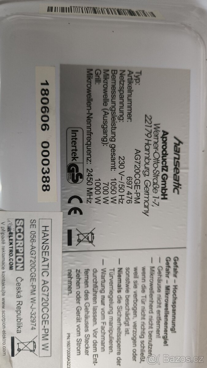 Prodám mikrovlnku + gril - 2