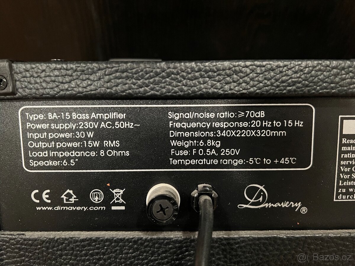 Bass combo DiMavery BA 15 - 2