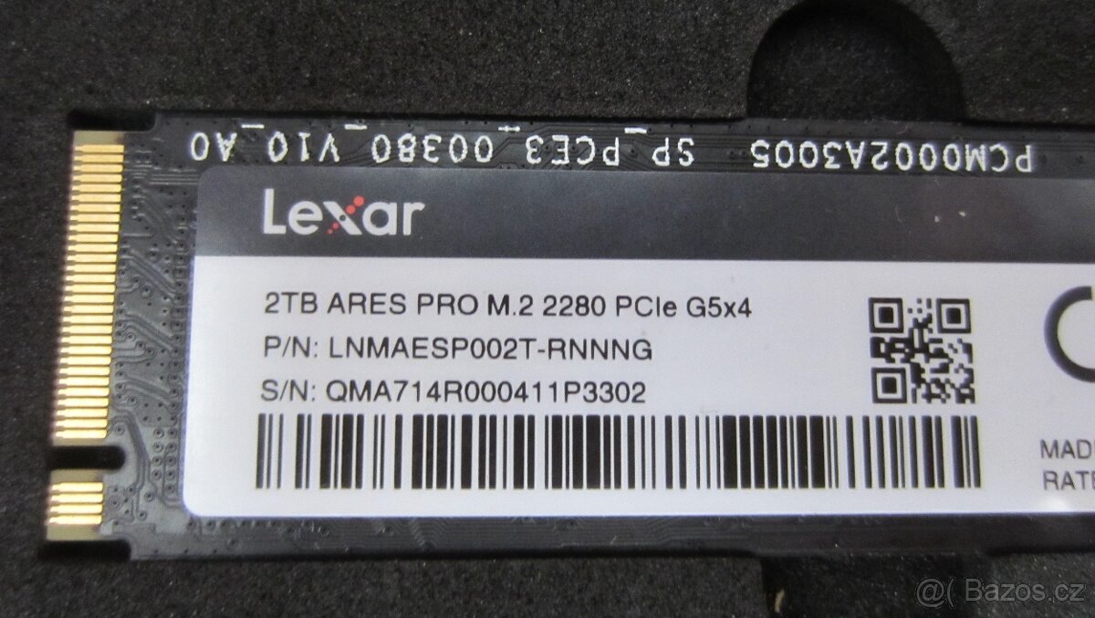 Nový Lexar Ares PRO 2Tb PCIe 5.0, M.2 NVMe SSD - 2