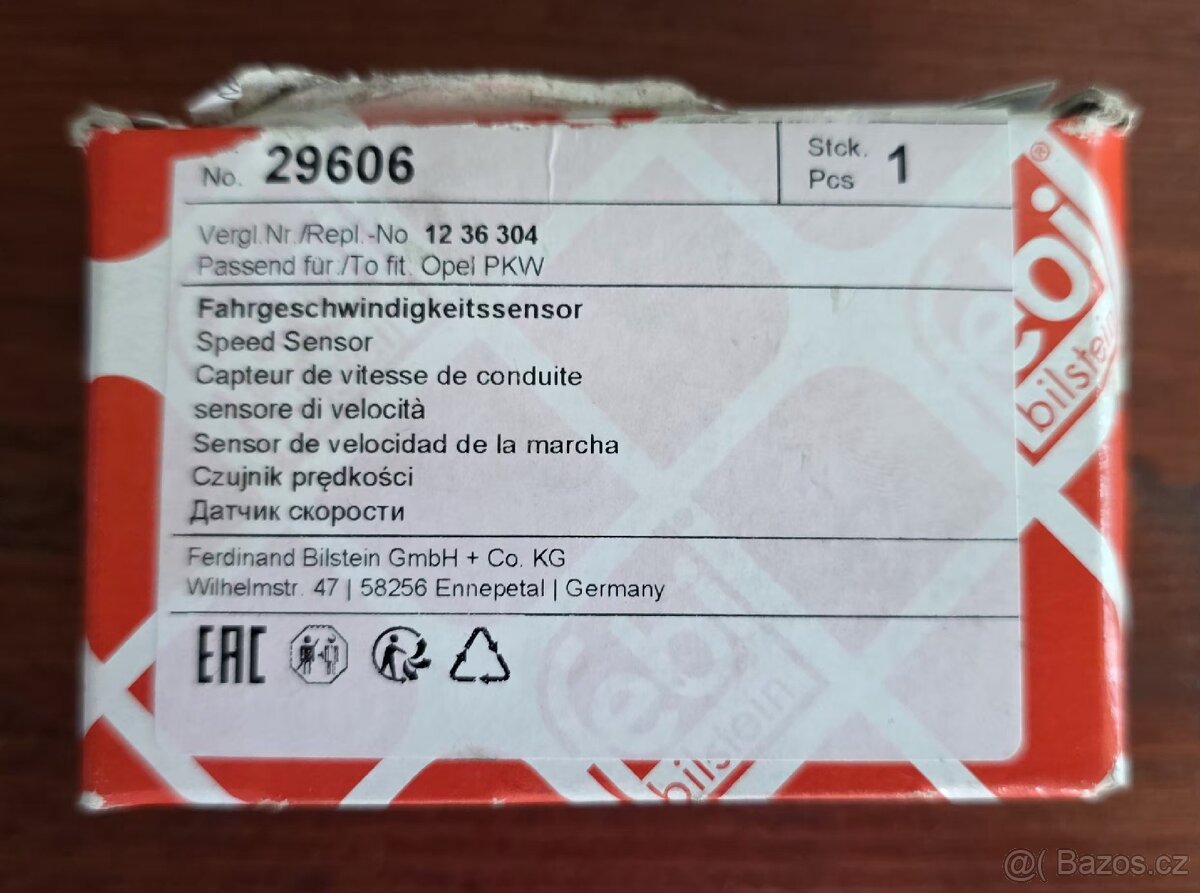 Snímač rychlosti Opel 29606 - NOVÝ - 2