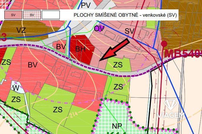 Stavební - bydlení 616 m² - 2