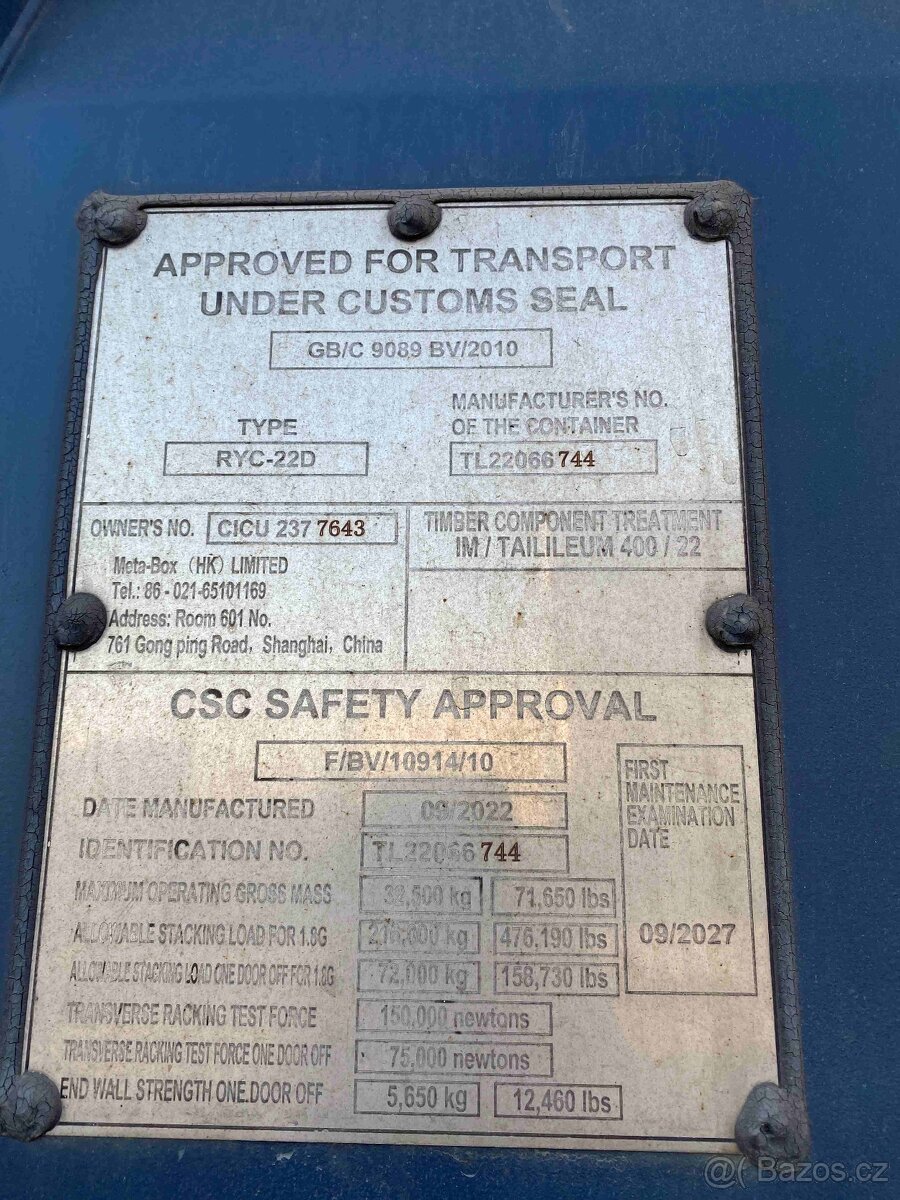 Lodni kontejner 40'HC IICL č.17 - 2