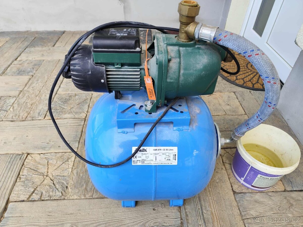 Prodám domácí vodárnu 50L s čerpadlem DAB JET 82M - 2