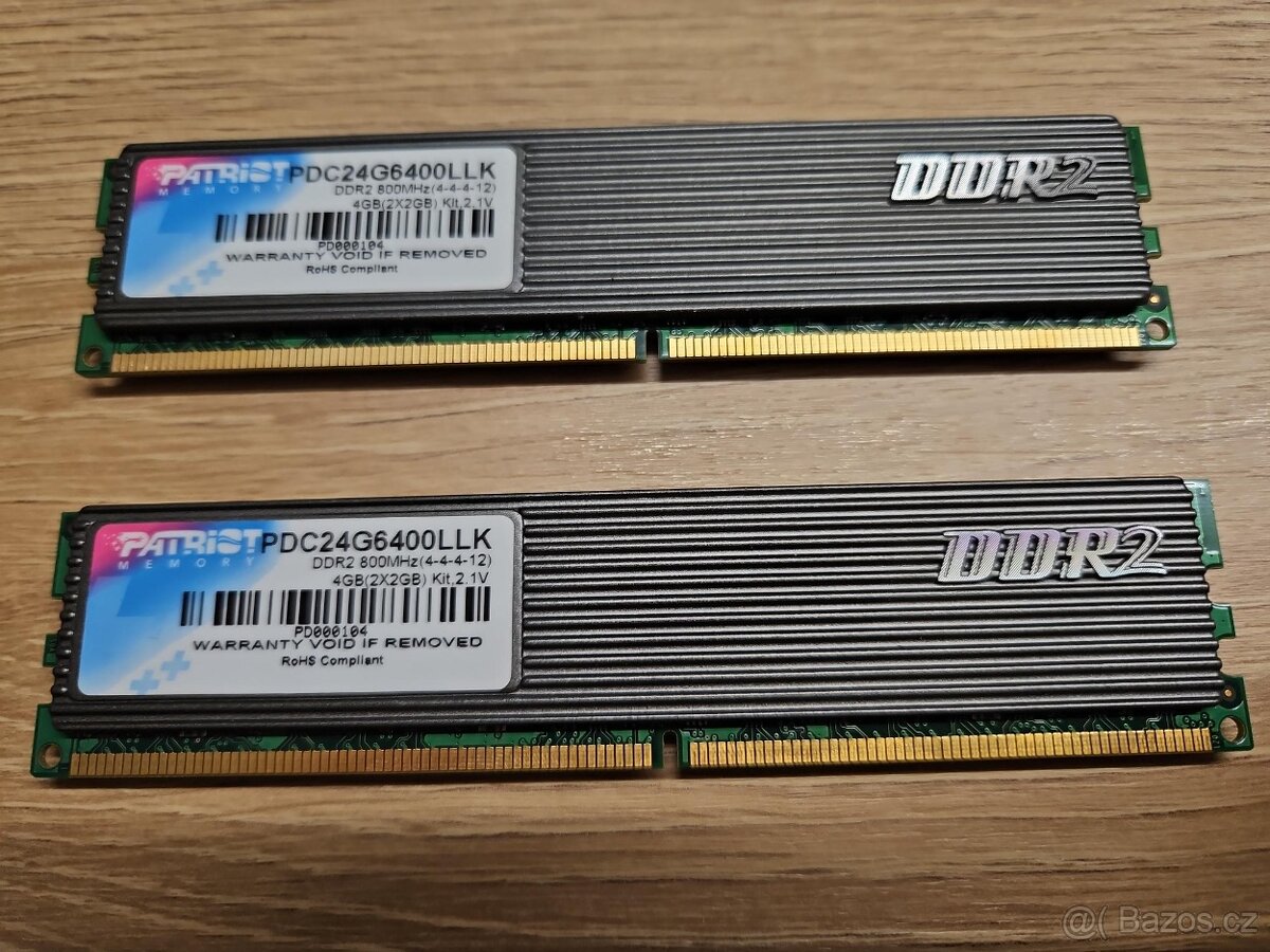 Patriot 4GB DDR 2 800 Mhz kit - 2