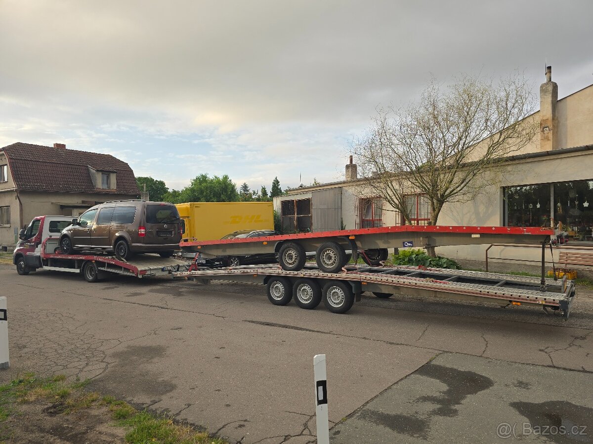 Podvalník vozik autoprepravnik na dvě auta prives dvouplato - 2