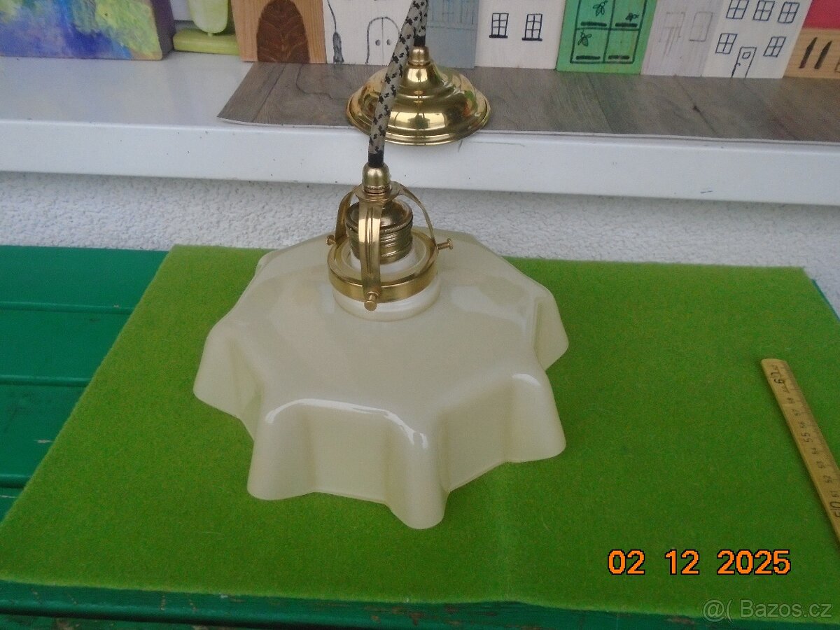 Mosazný stropní lustr "Ivanka" - 2