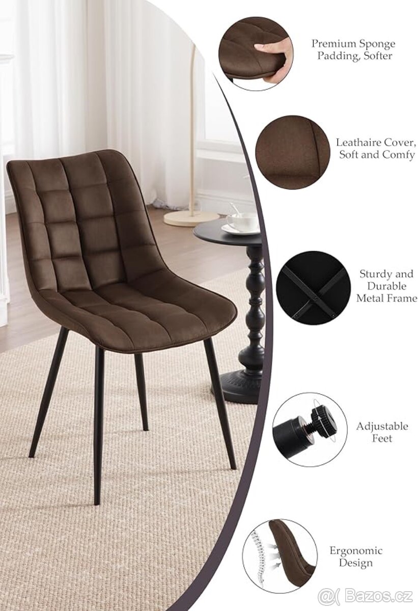 Krasne hnede zidle 2ks - 2