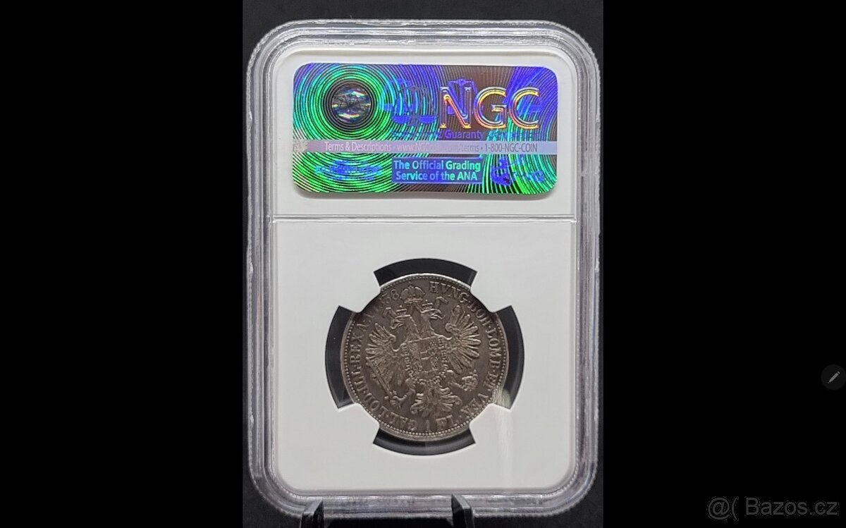 VELMI VZÁCNÝ 1 FLORIN / ZLATNÍK 1858 V – BENÁTKY - 2