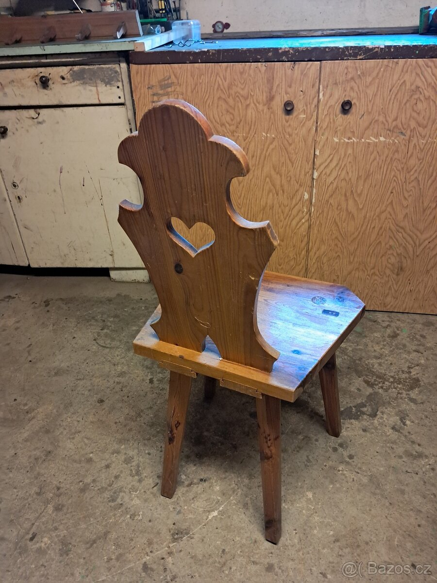 Prodam masivni selské zidle rucni prace - 2