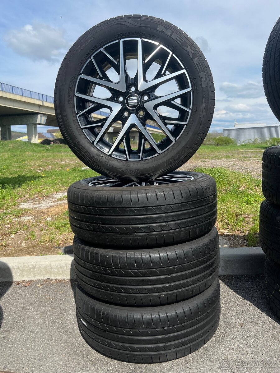 Alu kola 5x100 jako nové (SEAT, ŠKODA,VW) SLEVA - 2