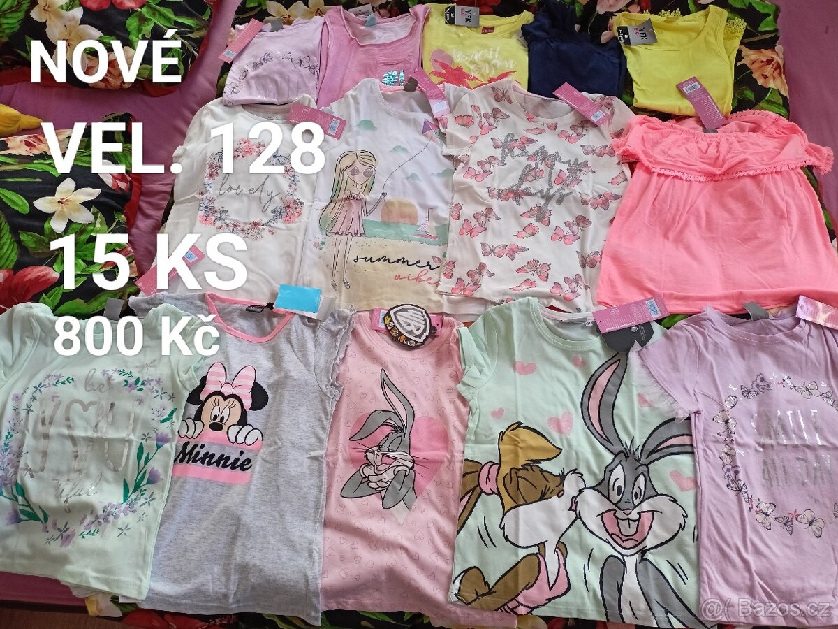 Set nové trička, 15 ks, 122, 128 - 2